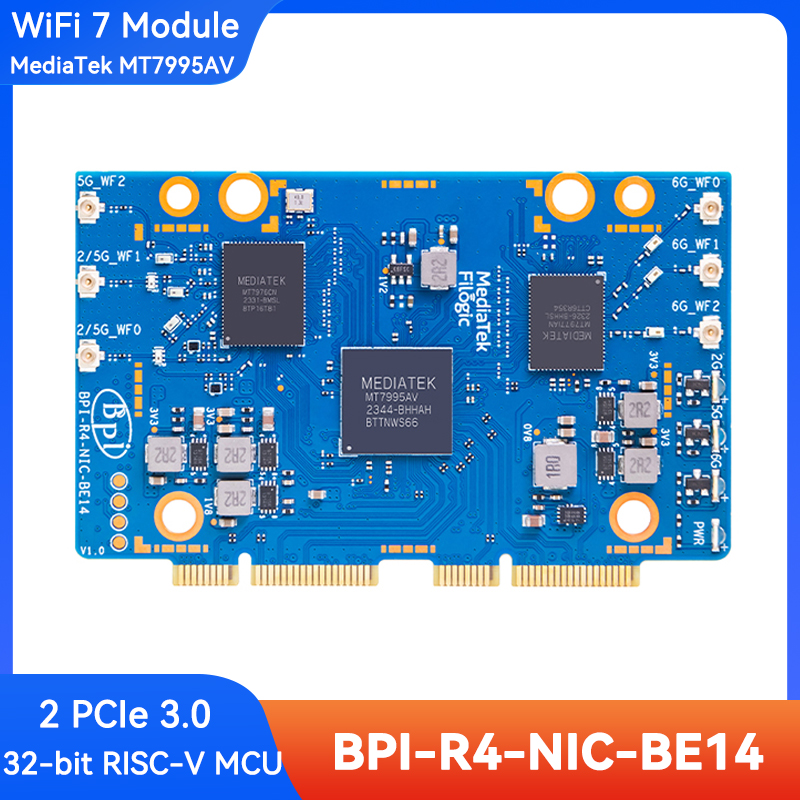 Bananapi Bpi R4 Wifi 7 - Модуль Wi-Fi 7 Banana Pi BPI-R4-NIC-BE14