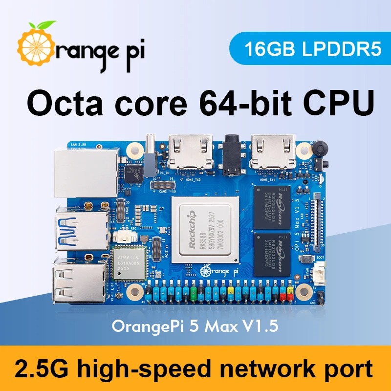 RoRuS Orange Pi 5 Max 16 ГБ V1 – обзор и цена Orange Pi 5 Max Rk3588